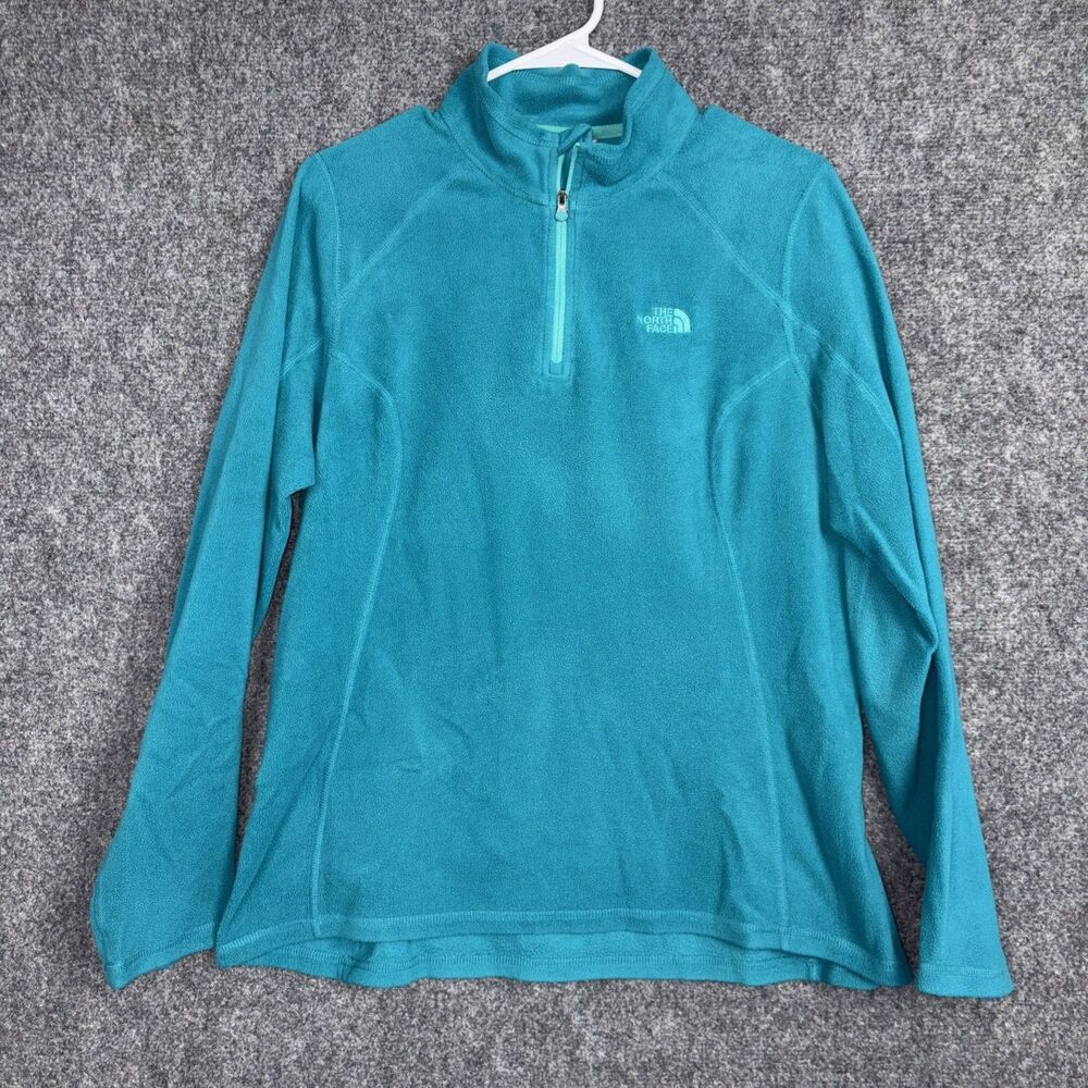 The North Face Glacier 1/4 Zip Teal Womens Size L Active Outdoors